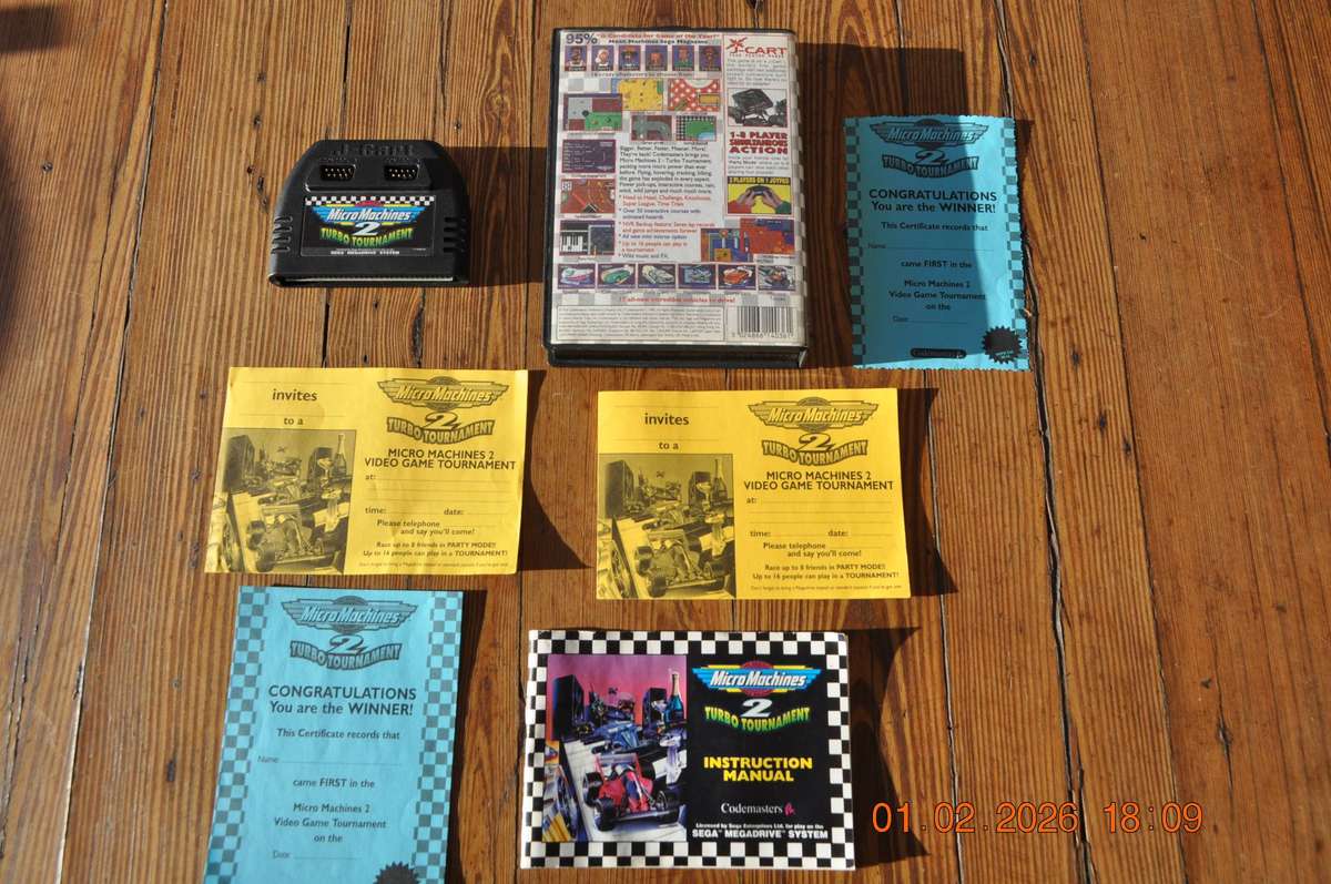 Micro Machines 2 Turbo Tournament Sega Mega Drive Vintage Game