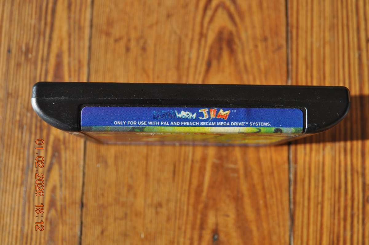 Earth Worm Jim Sega Mega Drive Vintage Game