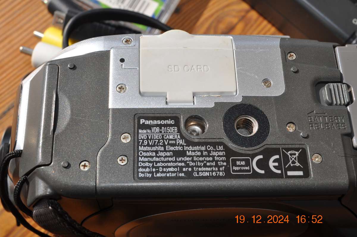 Panasonic DVD Video Camera