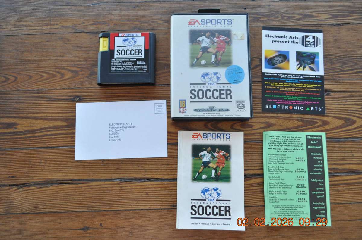 Fifa International Soccer Sega Mega Drive Vintage Game