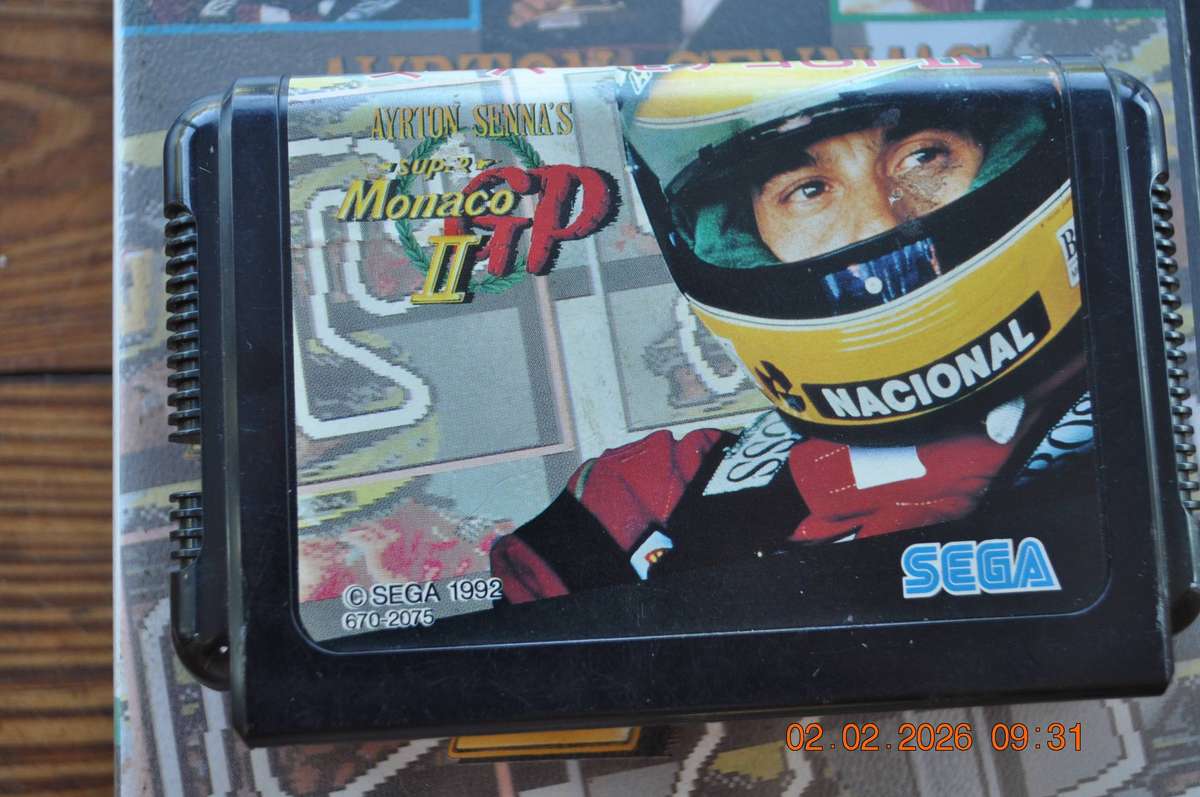 Ayrton Sennas Super Monaco GP II (japanese) Sega Mega Drive Vintage Game