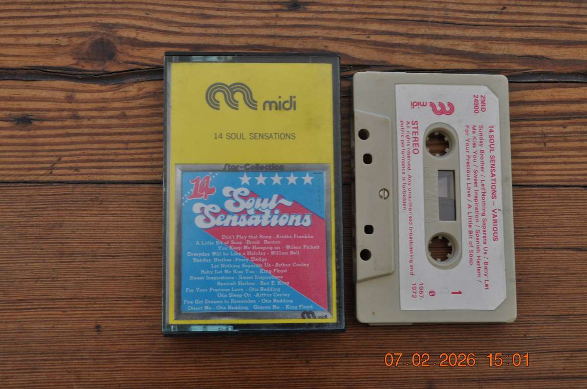 14 Soul Sensations - Various (Cassette)