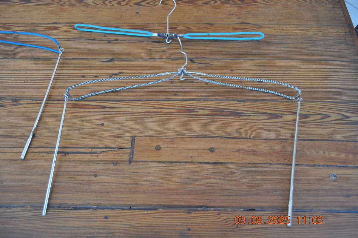 Vintage Foldable Coat Hangers x 9