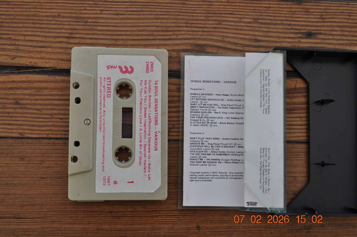 14 Soul Sensations - Various (Cassette)