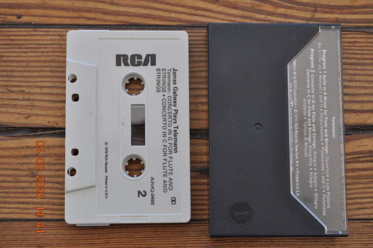 James Galway Plays Telemann : I Solisti Di Zagreb (Cassette)