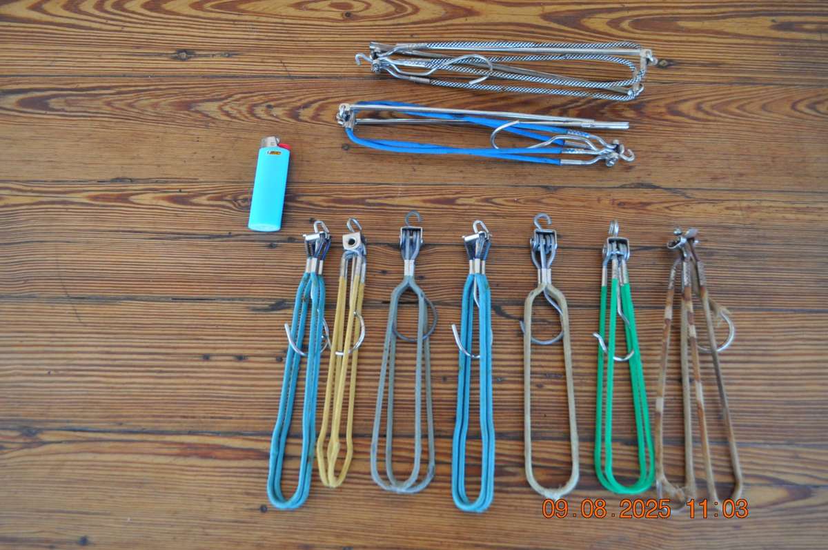 Vintage Foldable Coat Hangers x 9