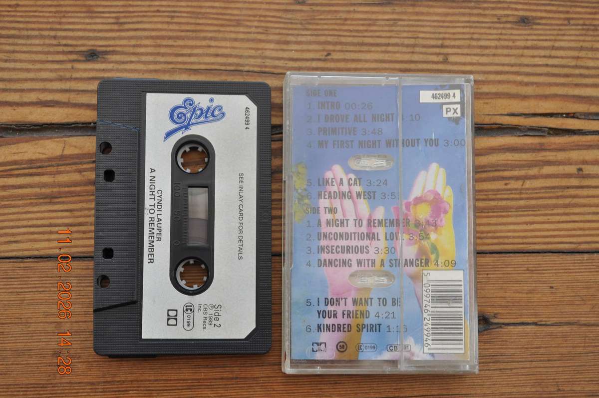 Cyndi Lauper - A Night To Remember (Cassette)