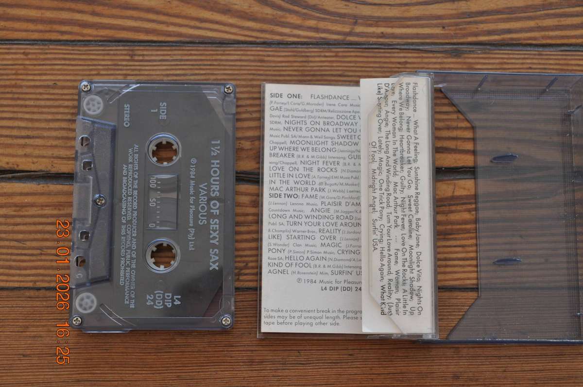 1 1/2 Hours Of Sexy Sax - Various (Cassette)