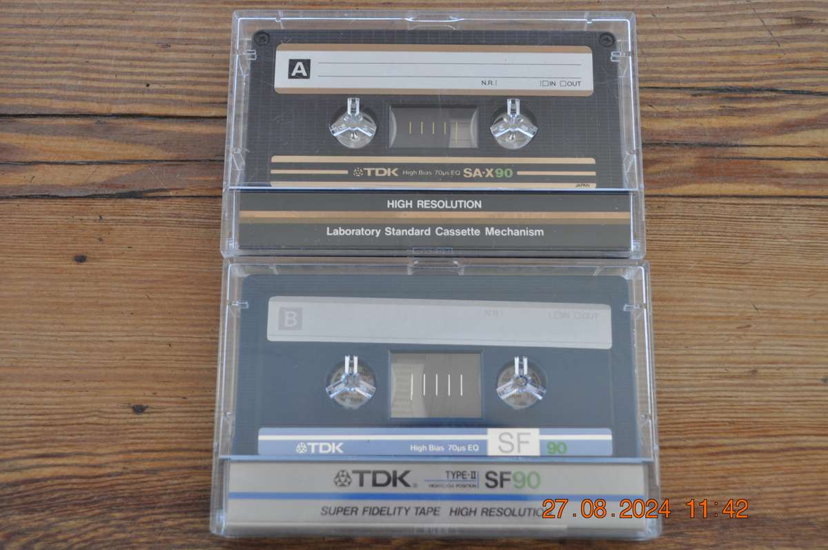 TDK SA-A90 Pre-Owned Cassettes x 5