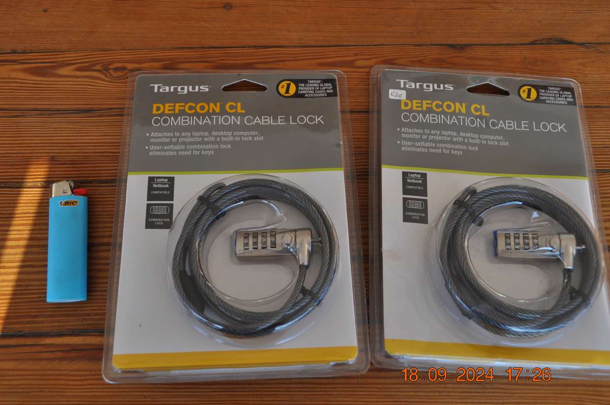 Targus Laptop Cable Locks (new sealed )