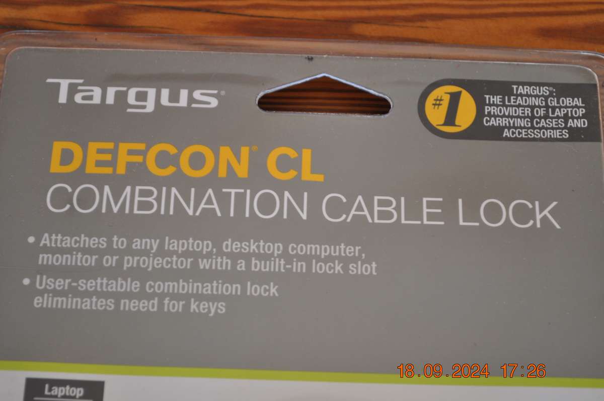 Targus Laptop Cable Locks (new sealed )