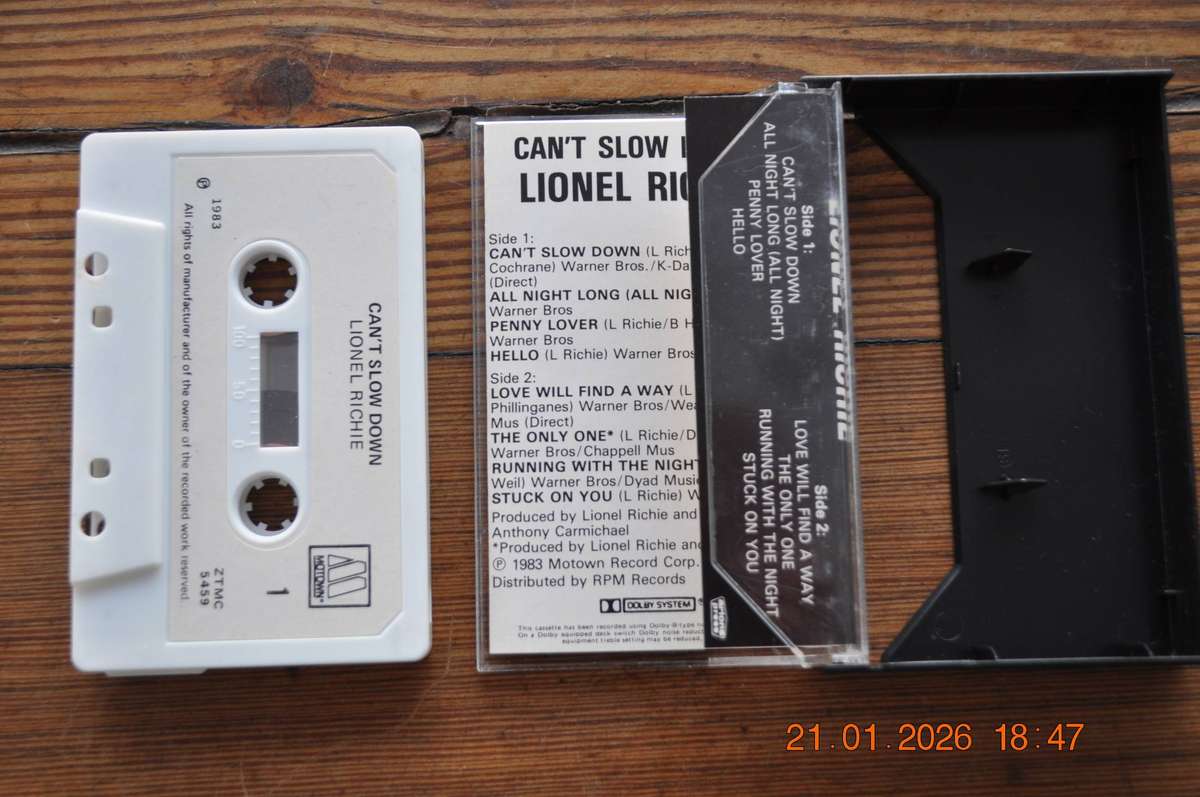 Lionel Richie - Can`t Slow Down (Cassette)