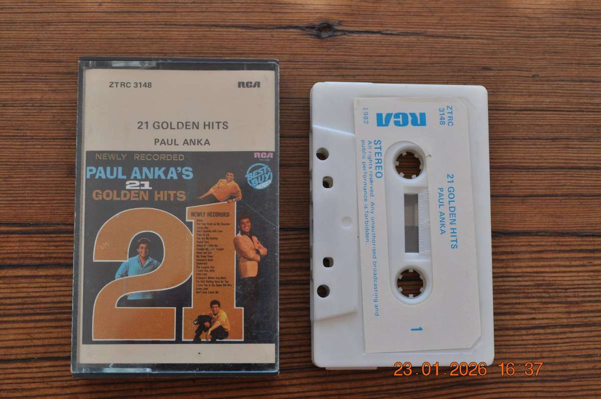 Paul Anka - 21 Golden Hits (Cassette)