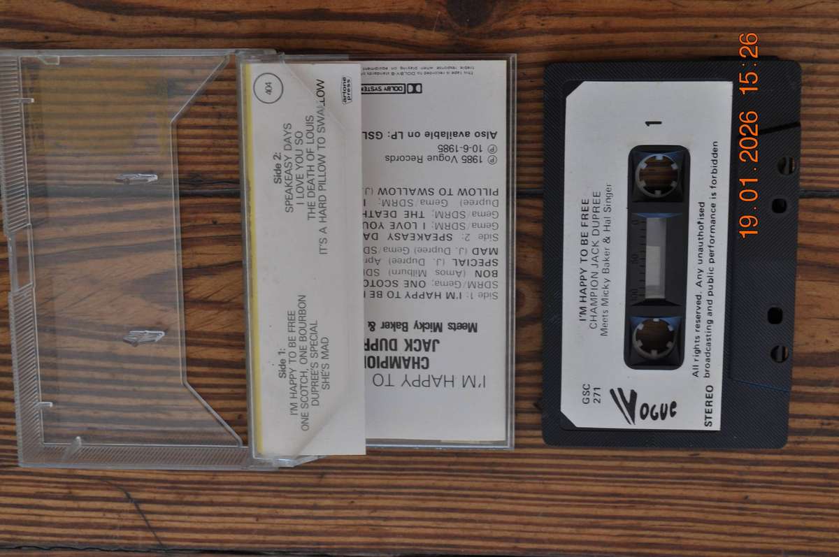 Champion Jack Dupree - I'm Happy To Be Free (Cassette)