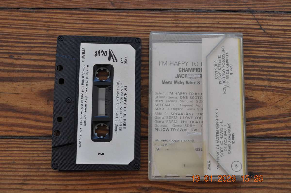 Champion Jack Dupree - I'm Happy To Be Free (Cassette)