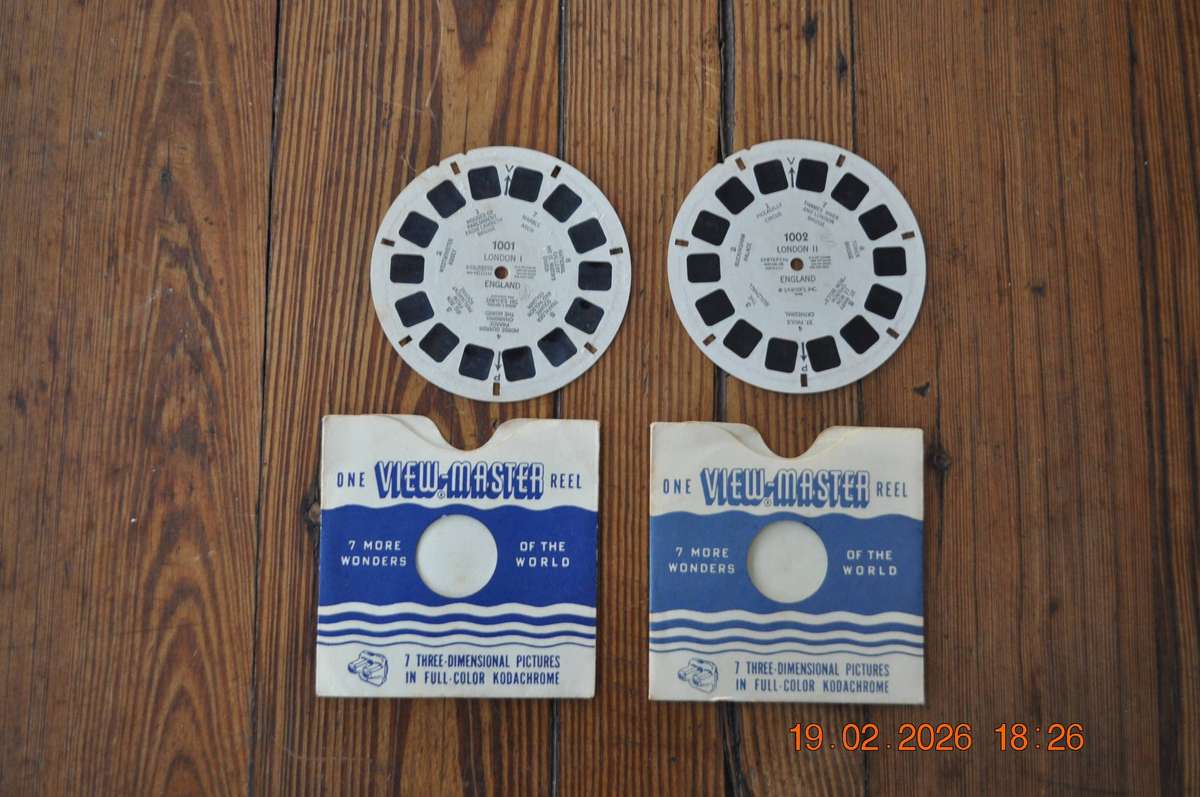 Vintage View-Master Reels London I and II