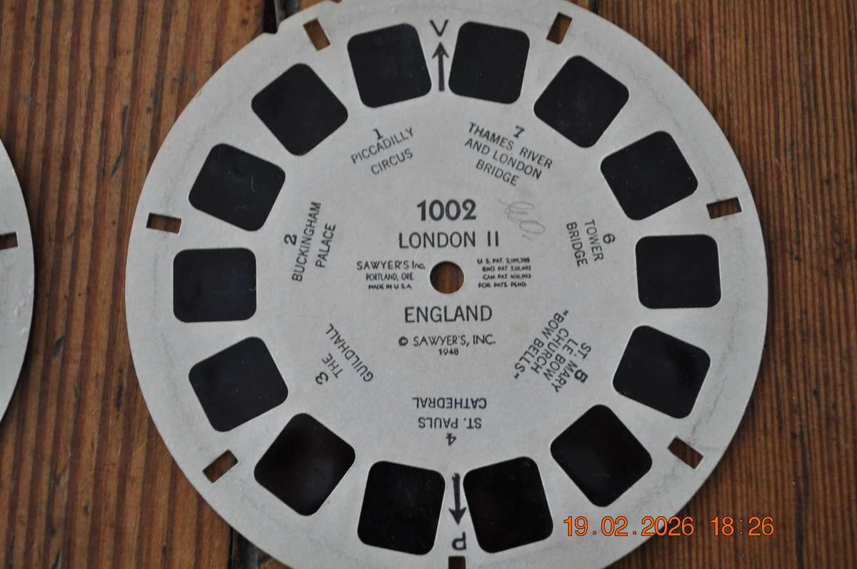 Vintage View-Master Reels London I and II