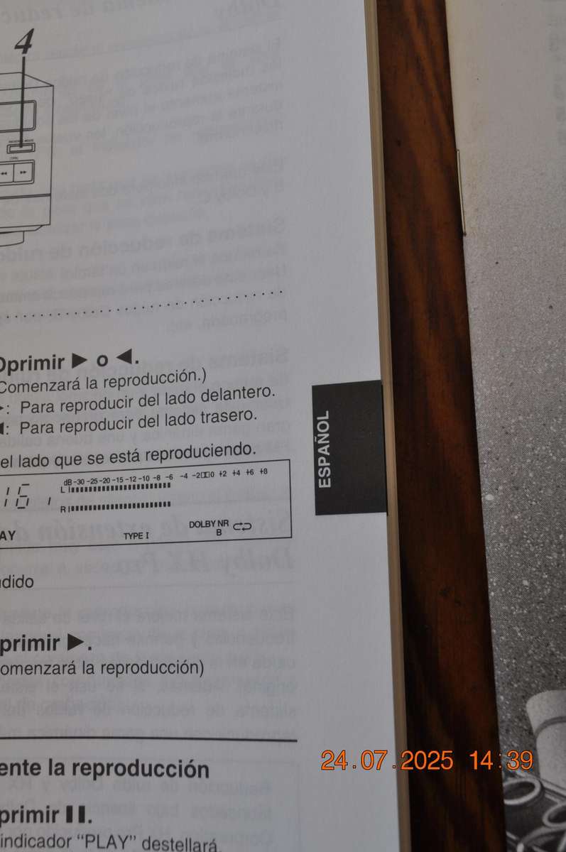 Technics RS-BX 501/601 Cassette Player User Manual (not english)