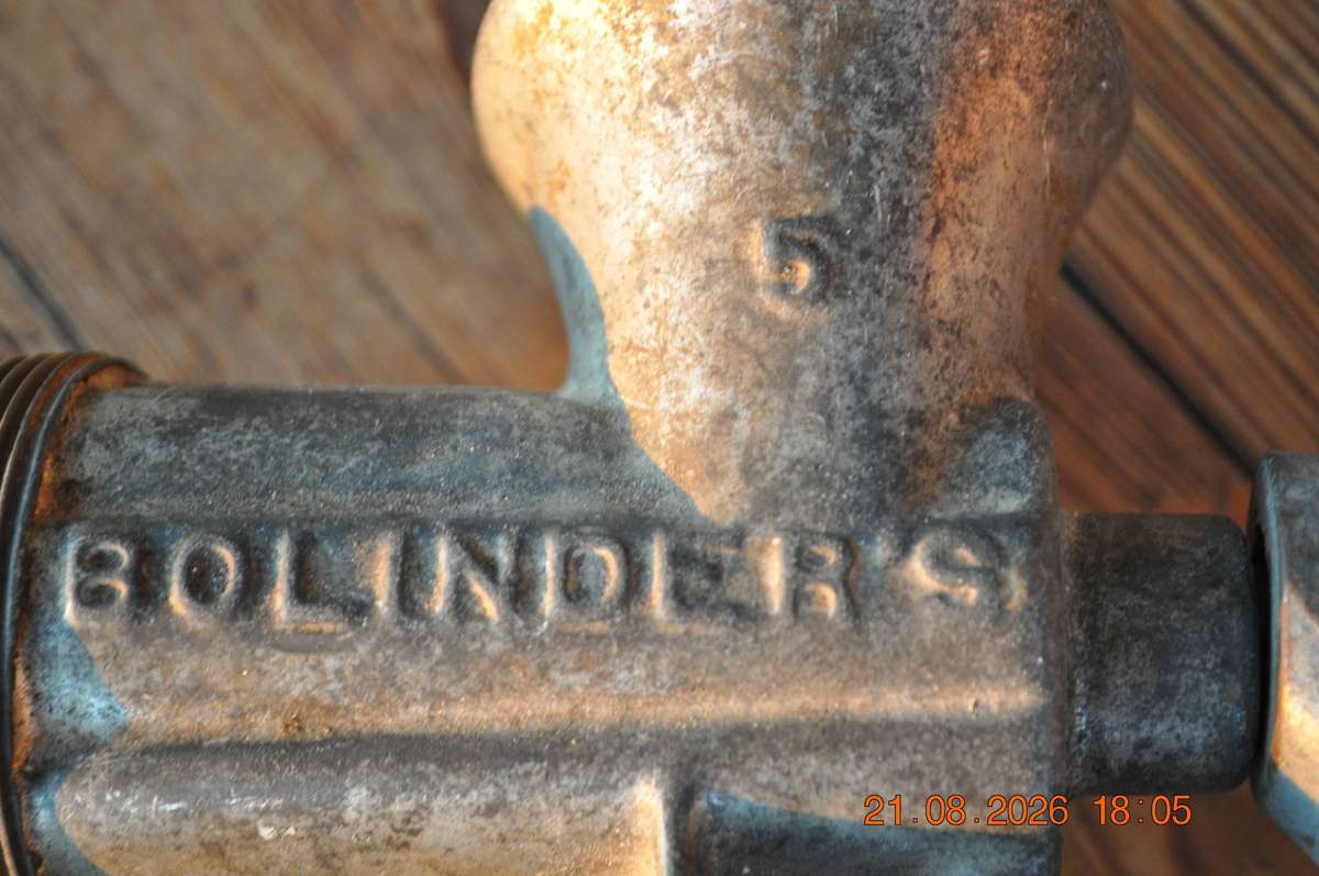 Vintage Husqvarna Sweden Cast Iron Meat Mincer No.5