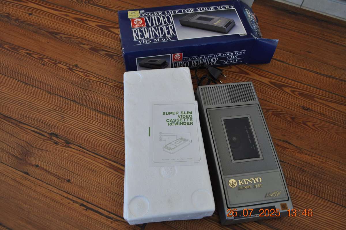 Vintage Kinyo VHS Video Cassette Rewinder