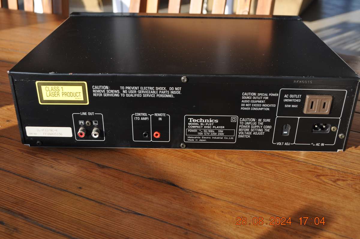 Technics CD Player SL-PJ27 (selling as is)
