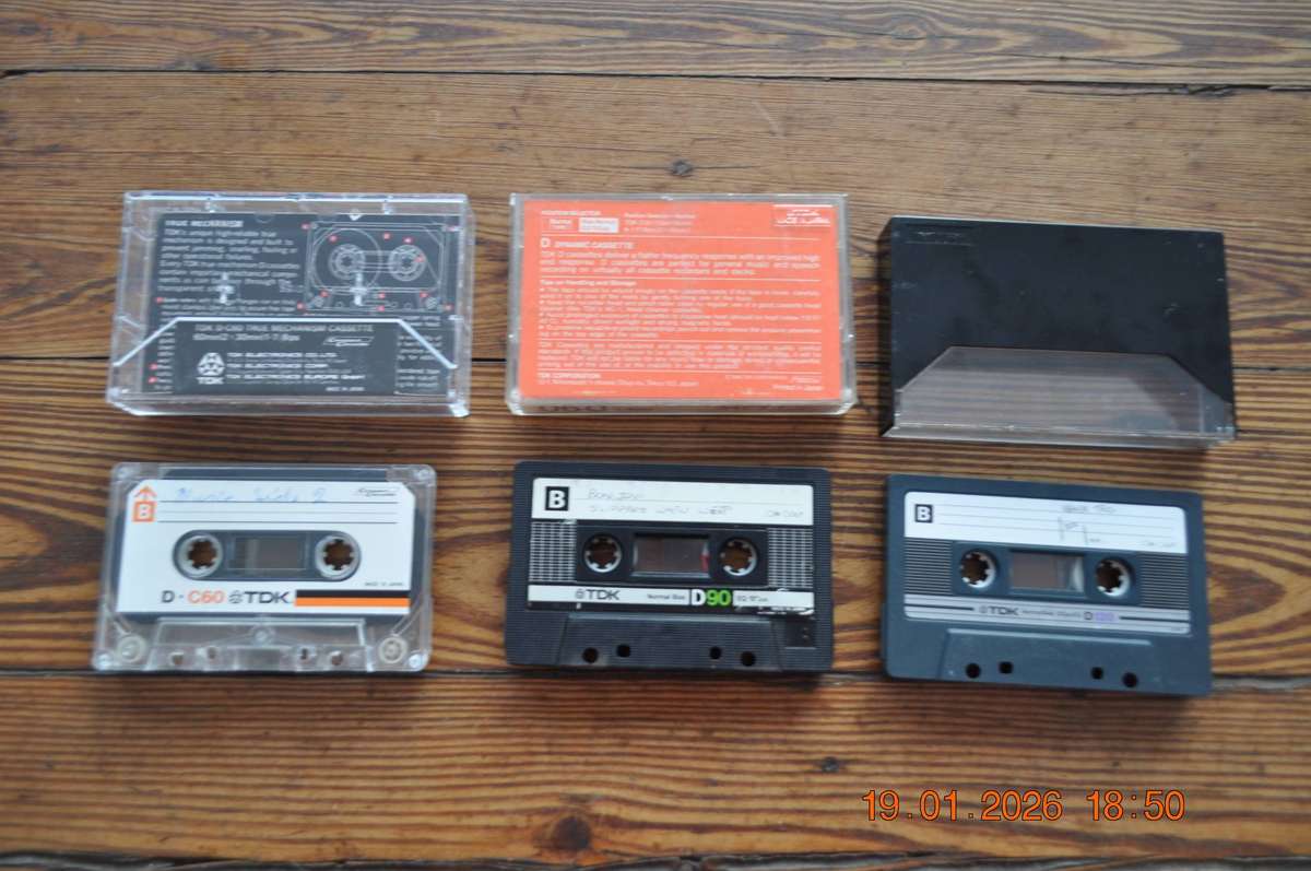 TDK D C60 D90 D120 Audio Cassettes