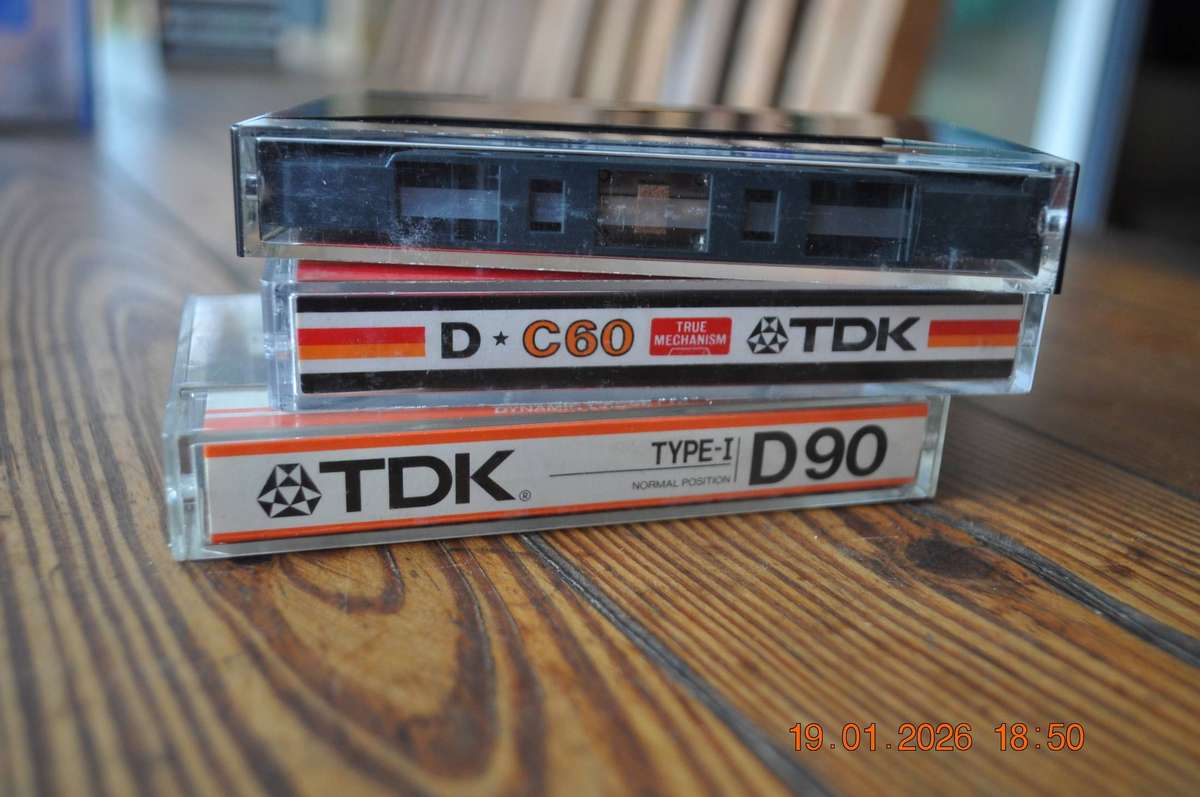 TDK D C60 D90 D120 Audio Cassettes
