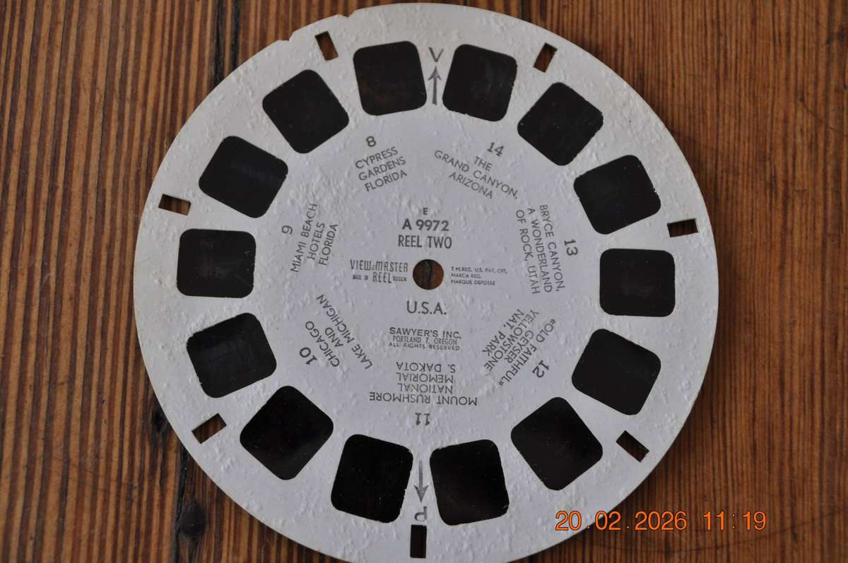 Vintage View-Master Reels x3 USA
