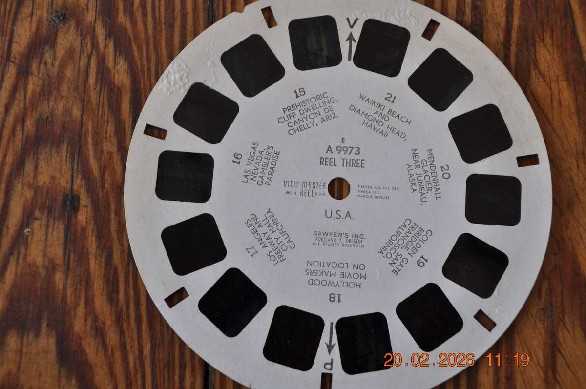 Vintage View-Master Reels x3 USA