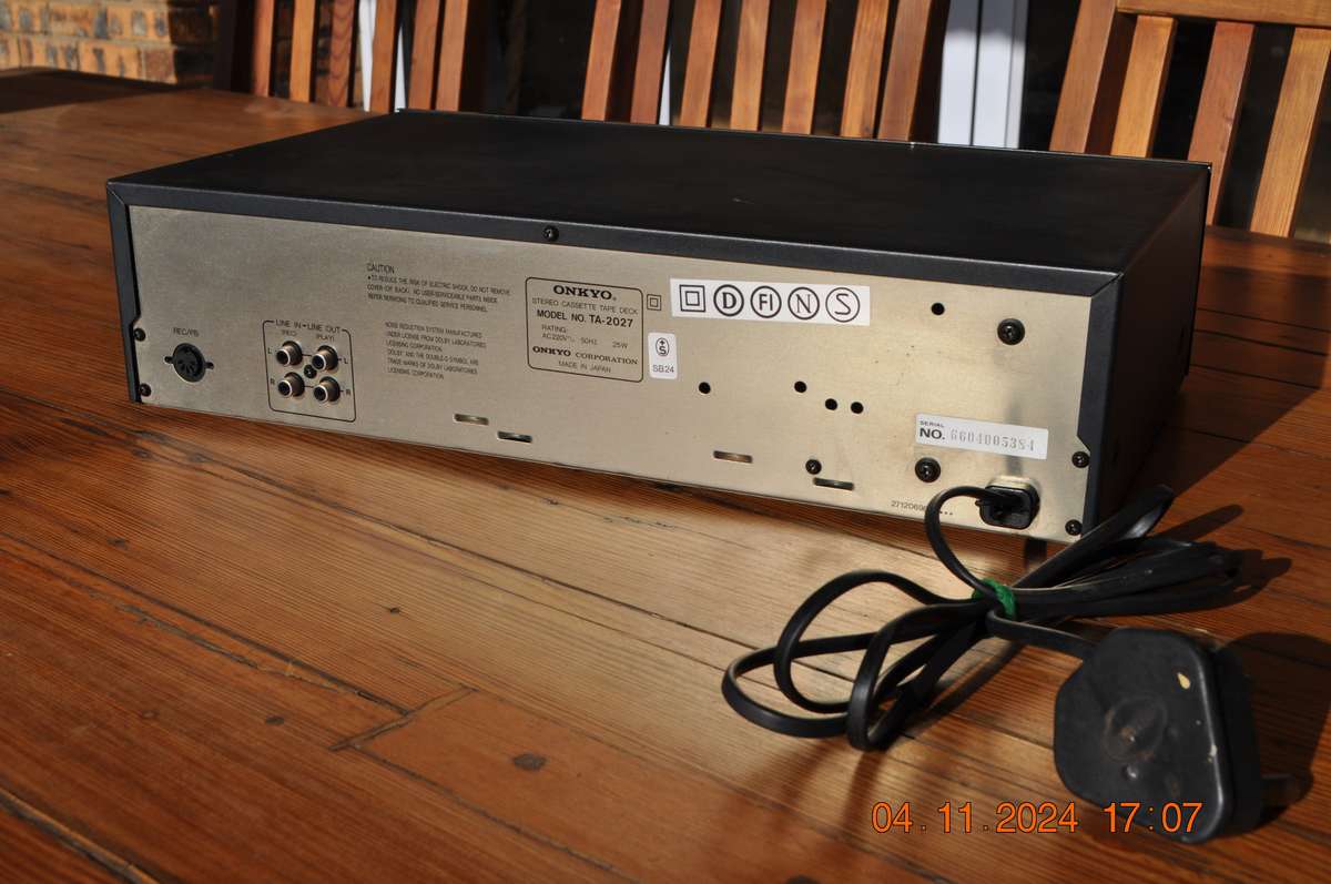 Vintage 1980s Onkyo TA-2027 Cassette Tape Deck