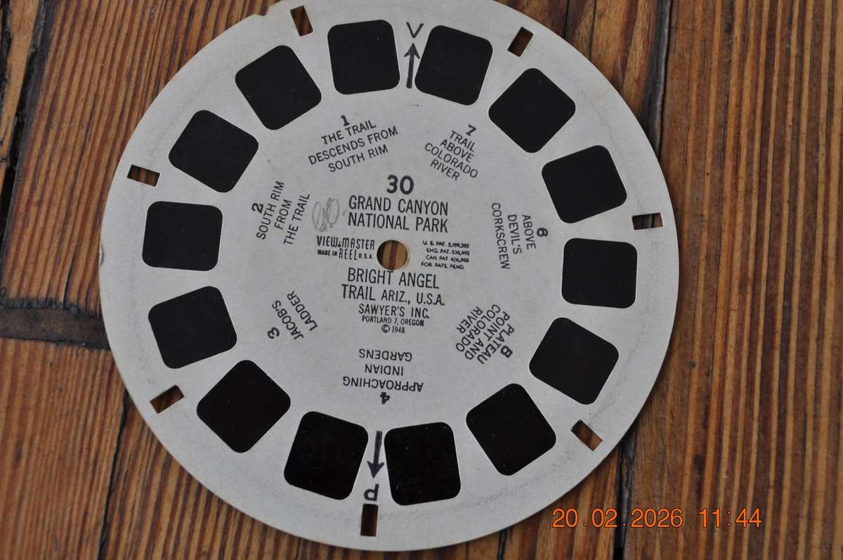 Vintage View-Master Reel Grand Canyon National Park 3 Reels