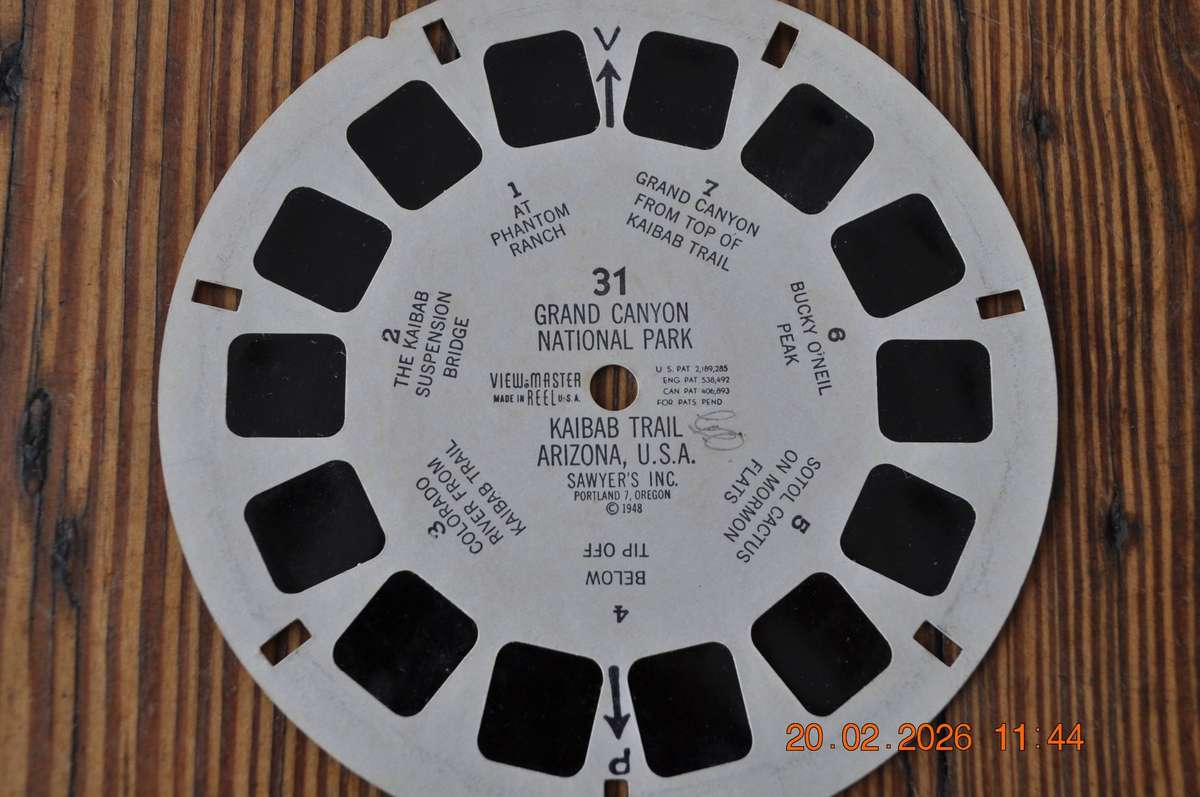 Vintage View-Master Reel Grand Canyon National Park 3 Reels