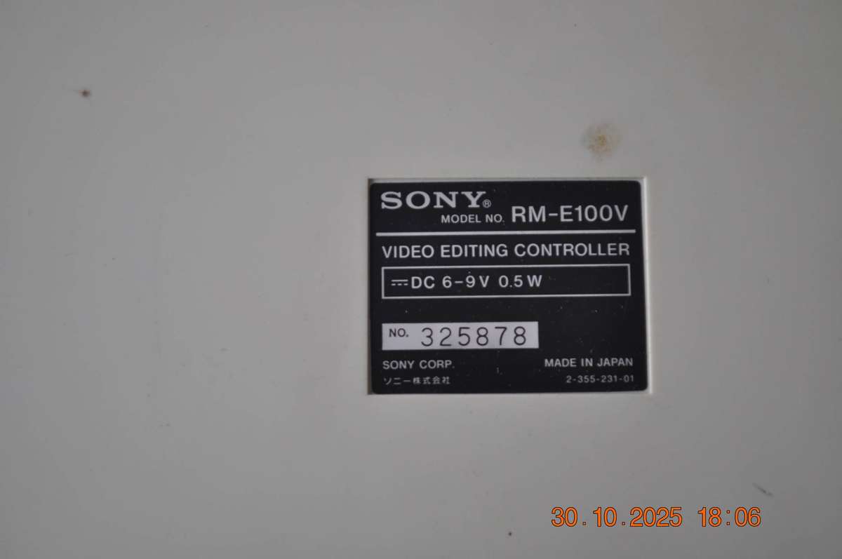Vintage Sony Video Editing Controller (not tested)