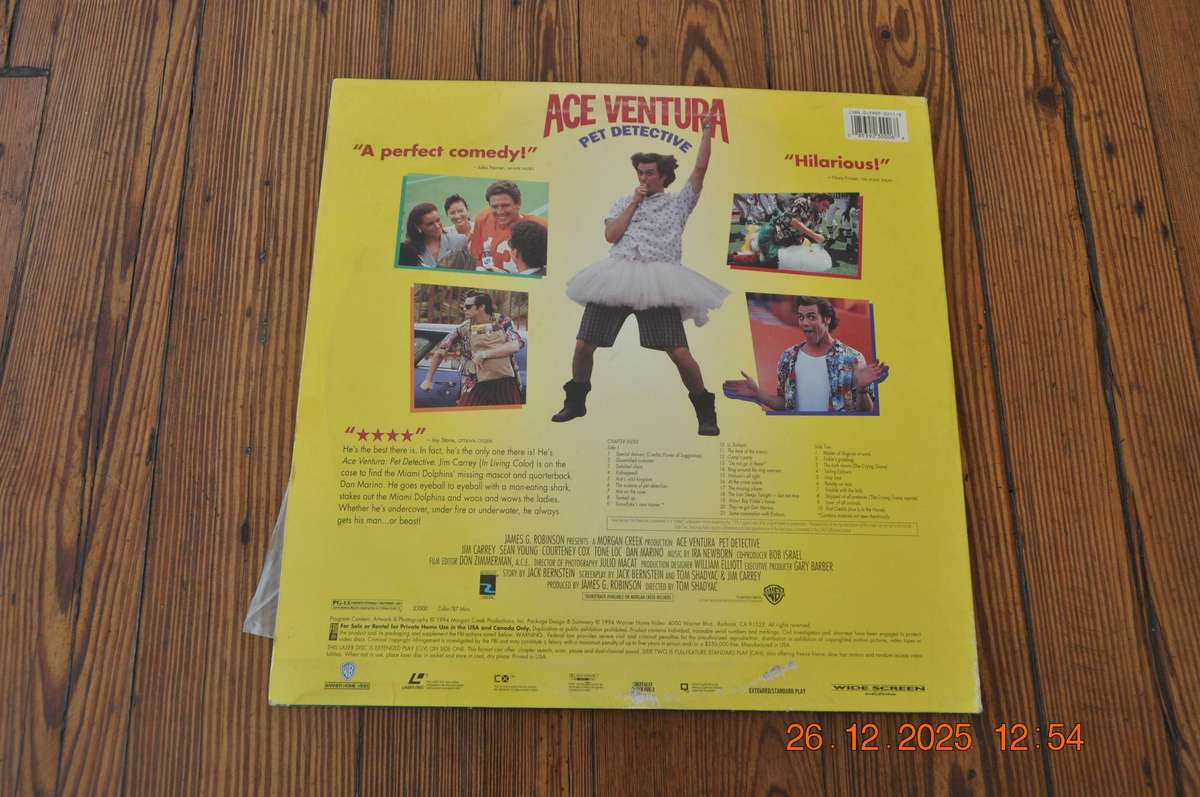 Ace Ventura Pet Detective Jim Carrey Laserdisc