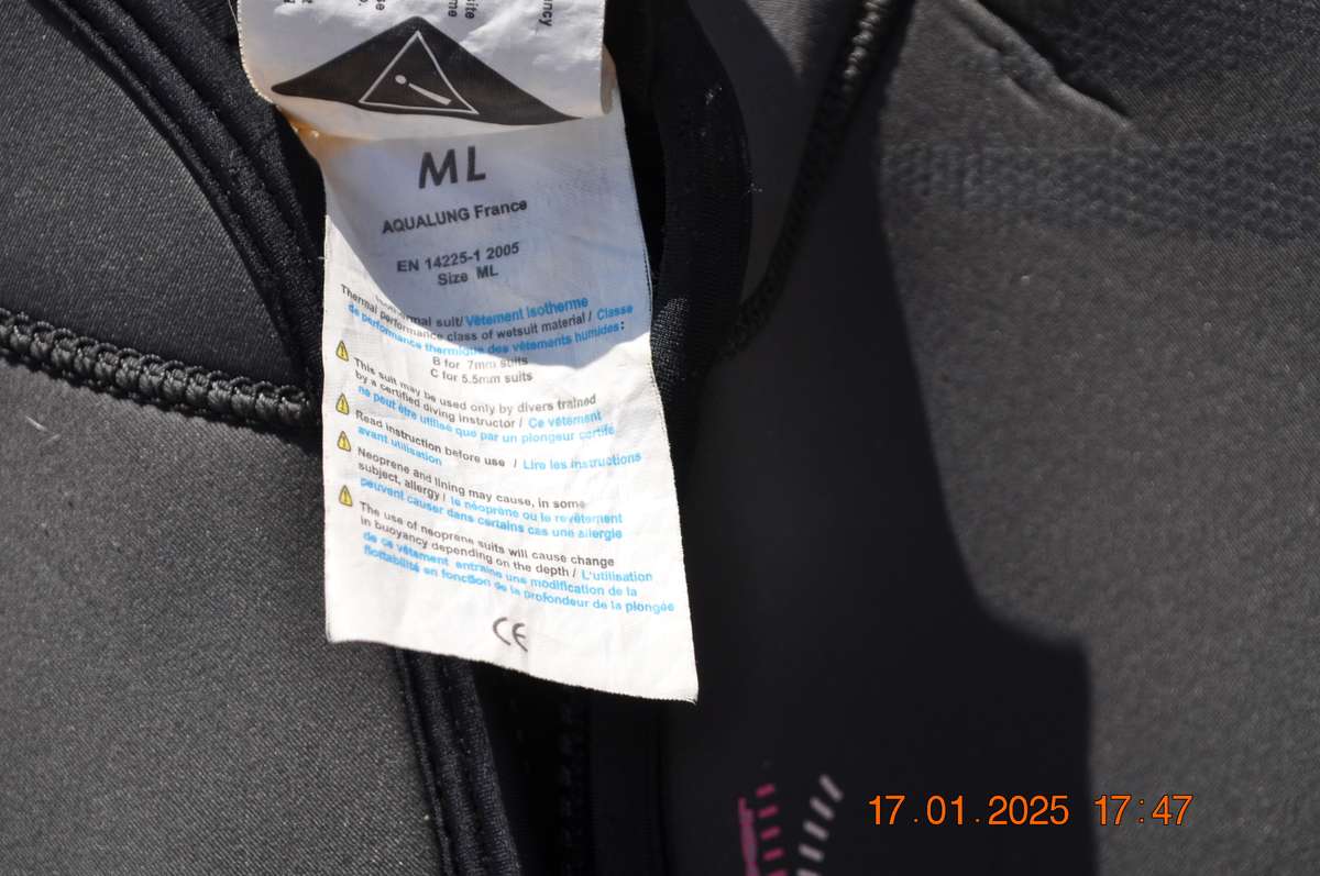 Aqualung Wetsuit 5mm Size ML