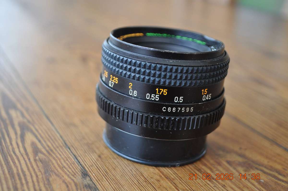 Auto Chinon 50mm 1 1.7 Camera Lens (pentax mount)