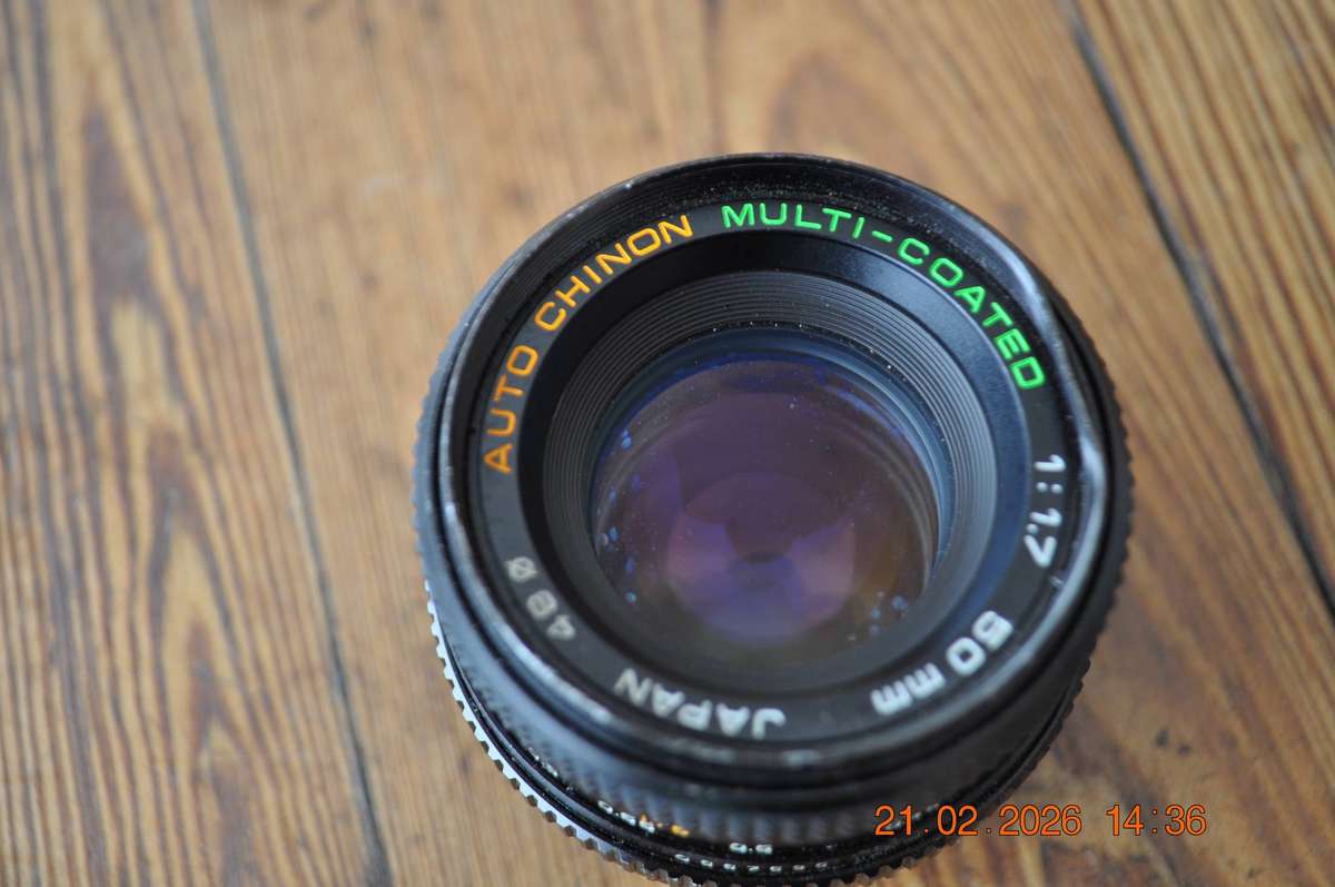 Auto Chinon 50mm 1 1.7 Camera Lens (pentax mount)