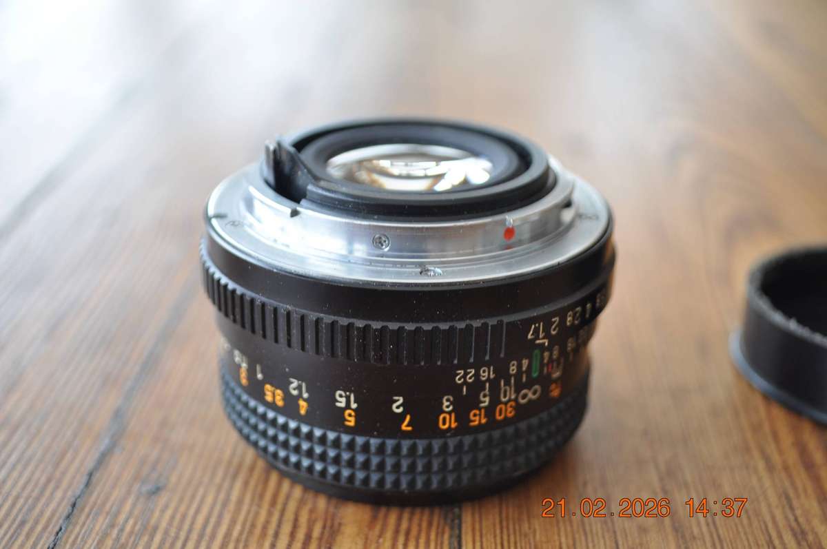 Auto Chinon 50mm 1 1.7 Camera Lens (pentax mount)