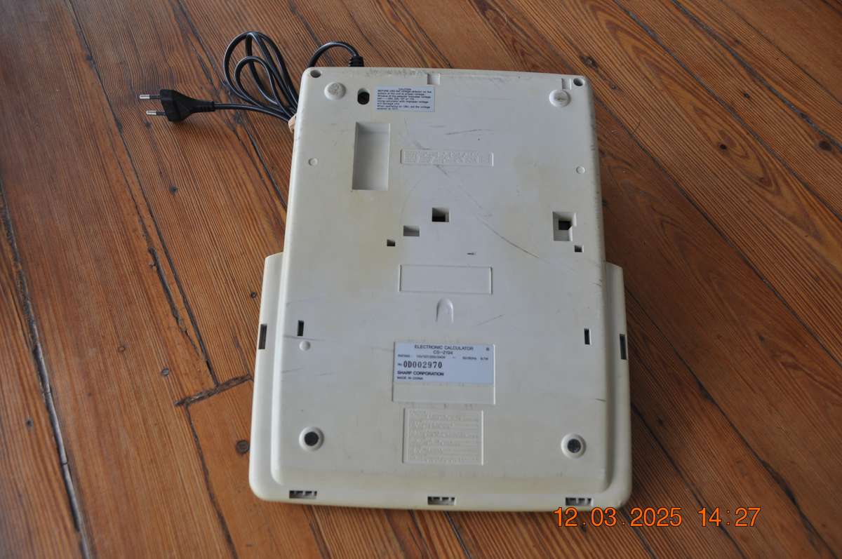 Sharp 12 Digit Desktop Adding Machine Calculator (needs ink)