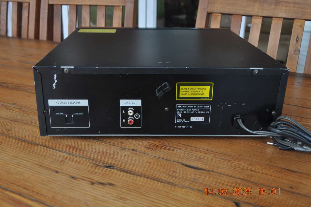 Sony CD Player 5 Disc CD Changer