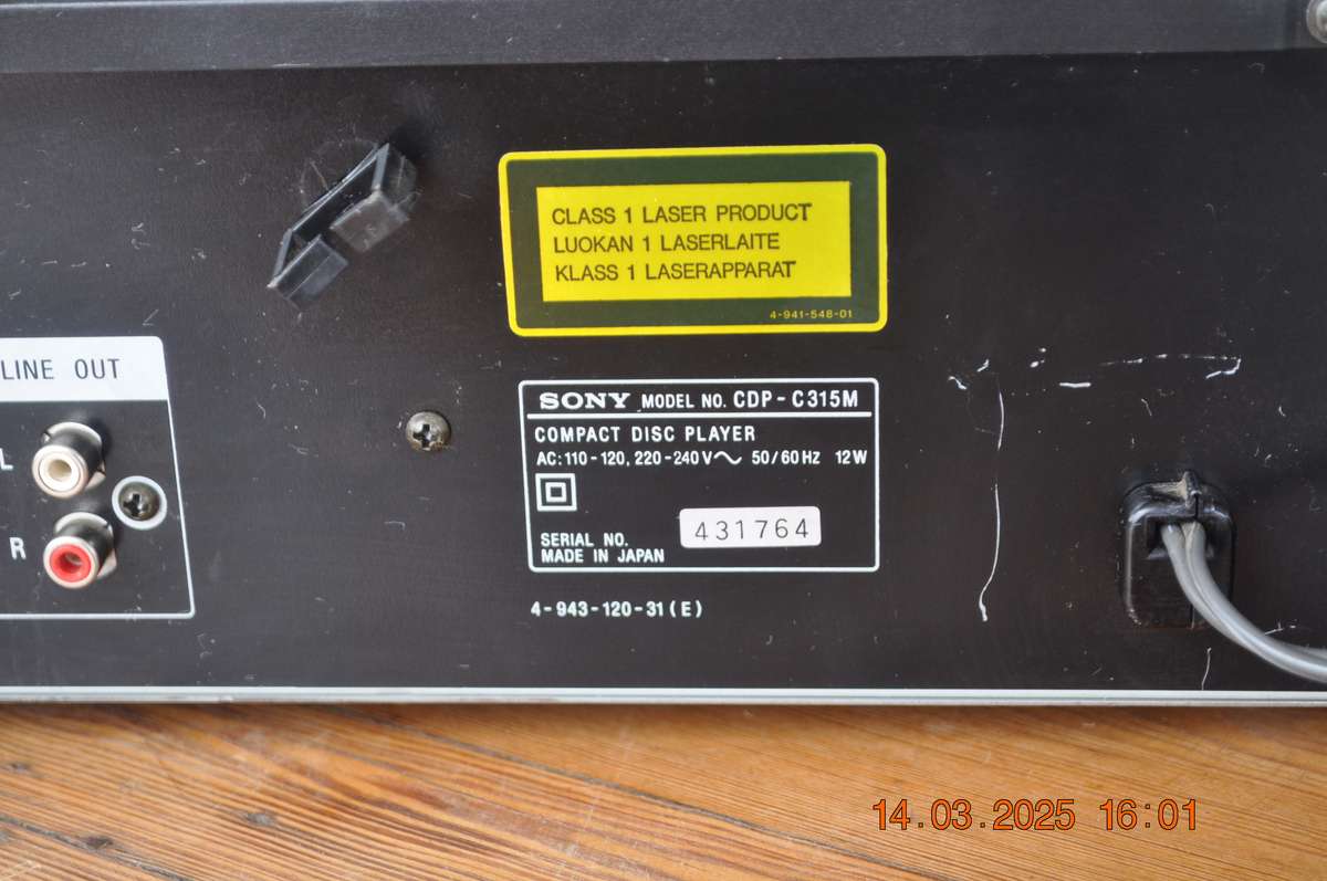 Sony CD Player 5 Disc CD Changer