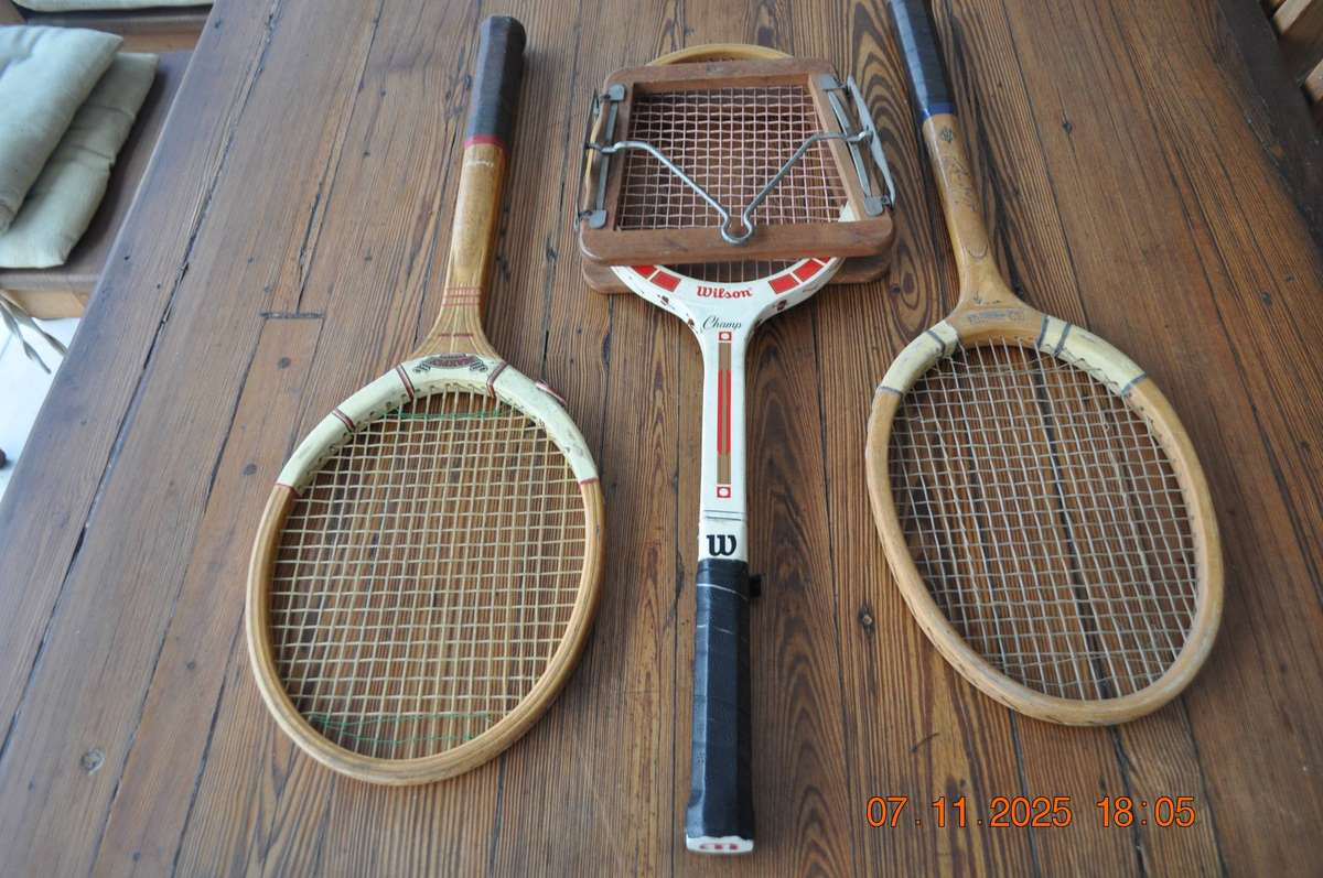Vintage Wooden Tennis Rackets