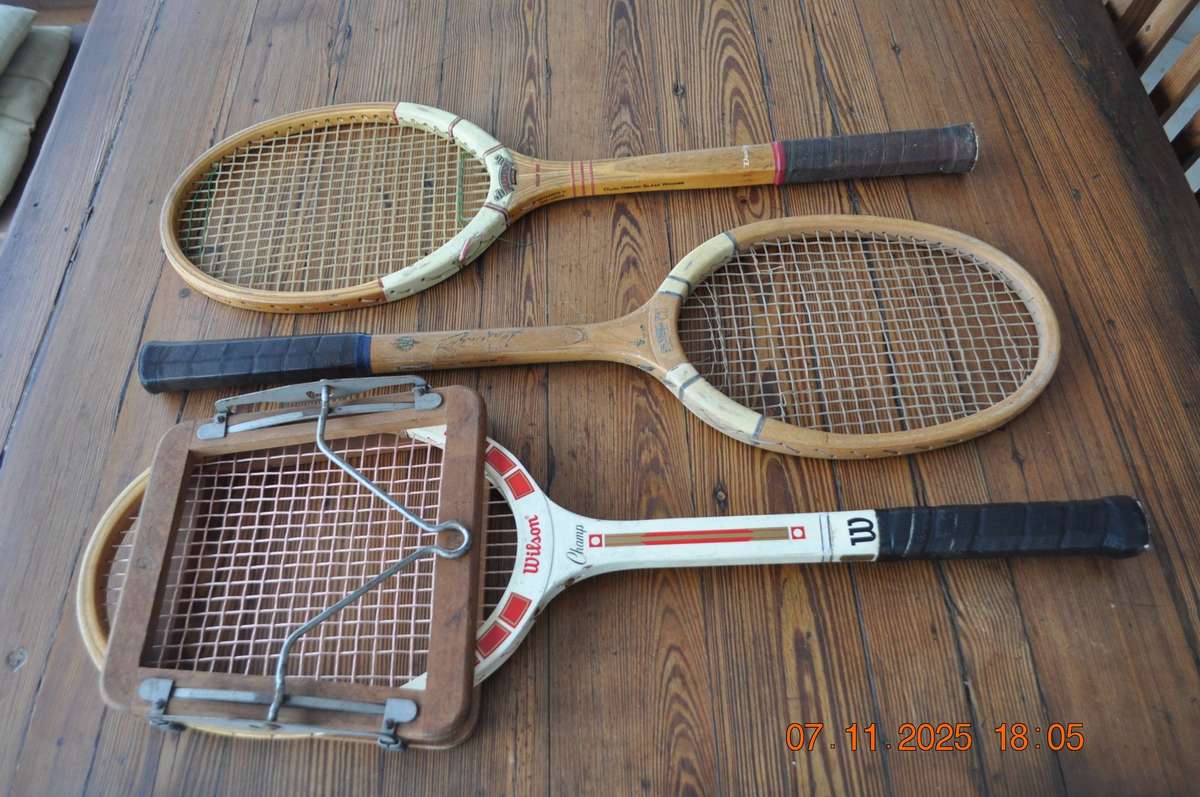 Vintage Wooden Tennis Rackets