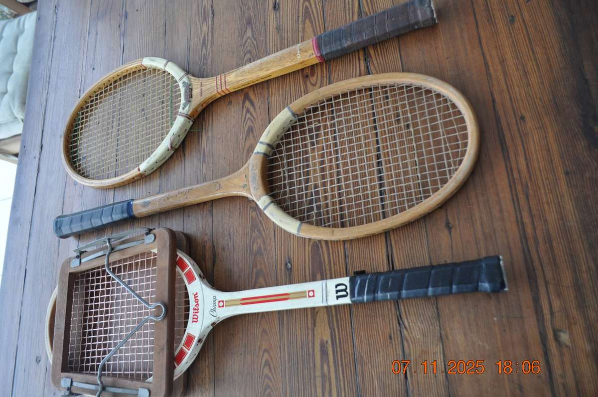Vintage Wooden Tennis Rackets