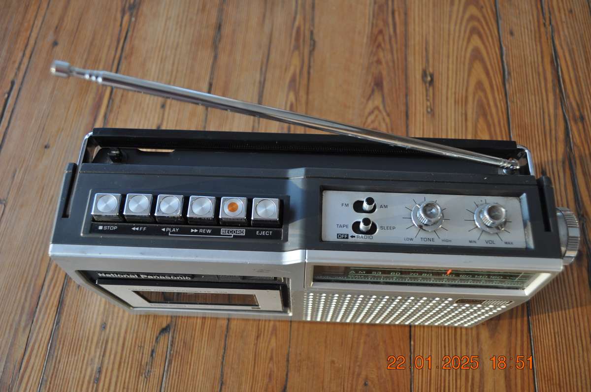 Vintage National Panasonic Radio Cassette (selling as is)
