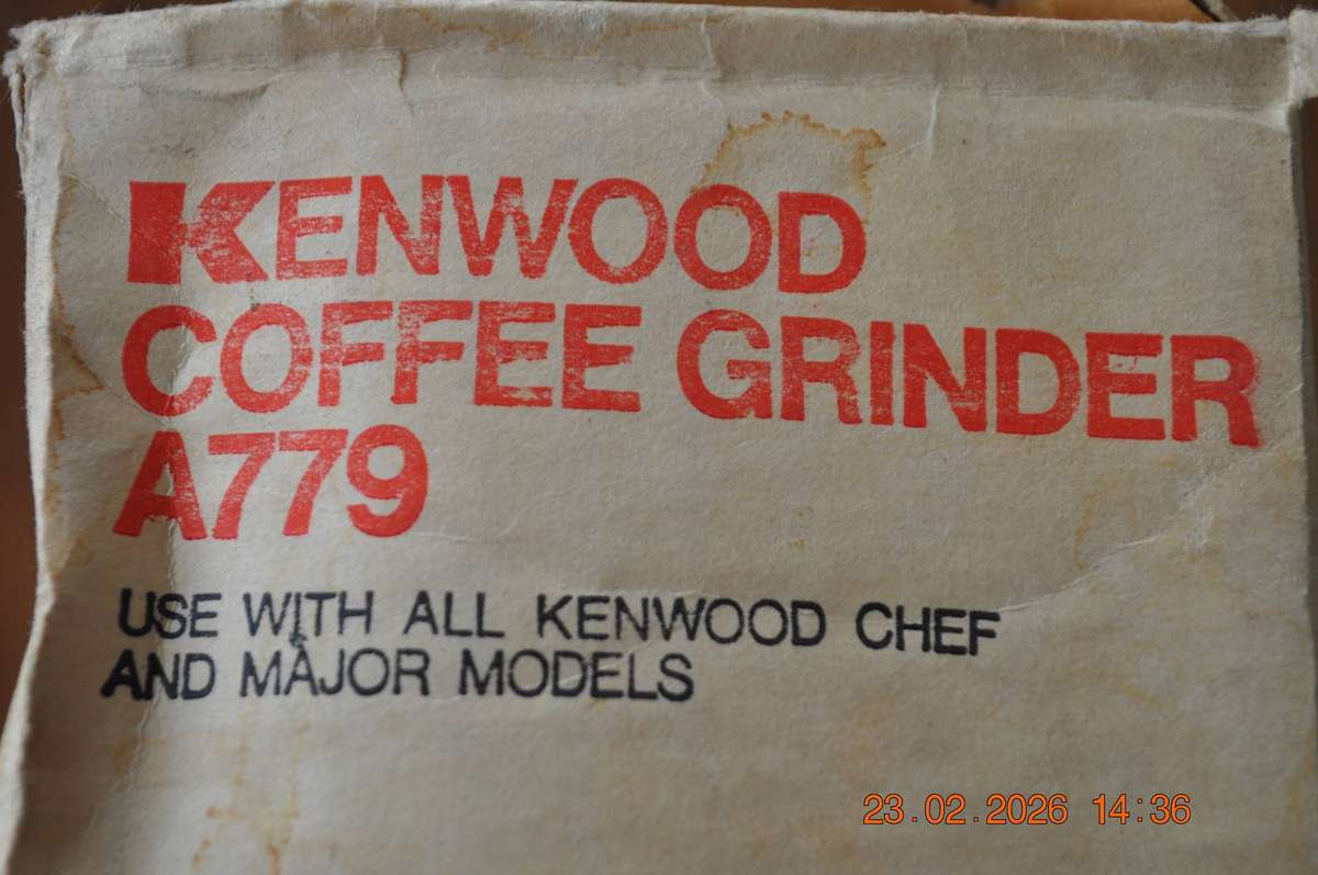 Kenwood Chef Coffee Grinder Attachment Model A779