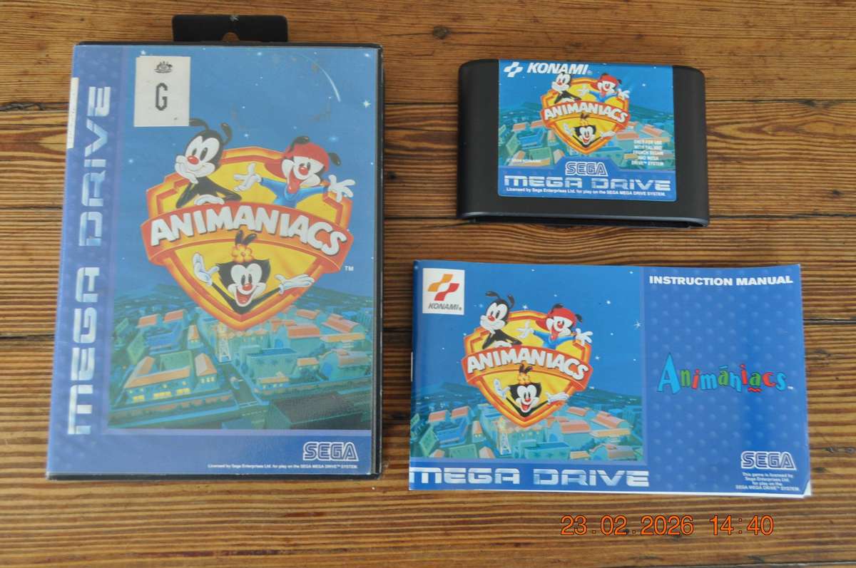 Animaniacs Sega Mega Drive Vintage Game