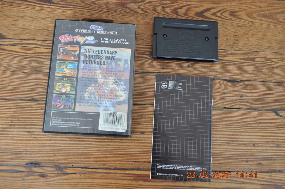 Fatal Fury 2 Sega Mega Drive Vintage Game
