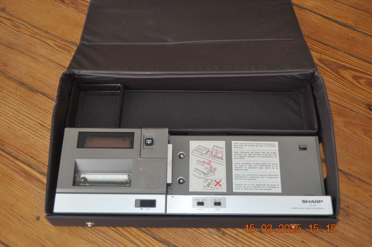 Vintage Sharp Ce-150 Interface Printer With Case (not tested)