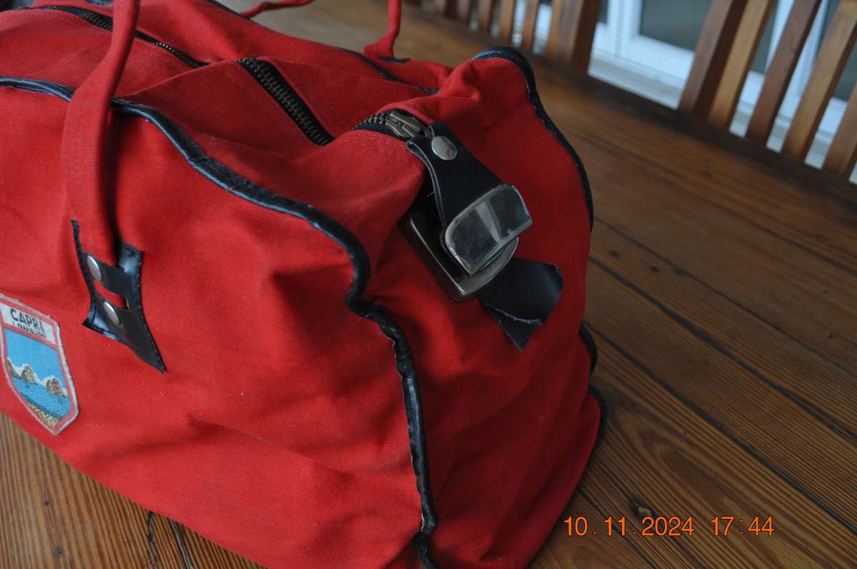 Vintage Travel Bag Capri Italy Patch